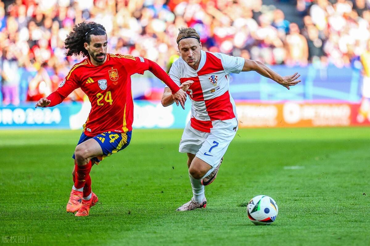 克罗地亚队战胜西班牙，晋级强赛